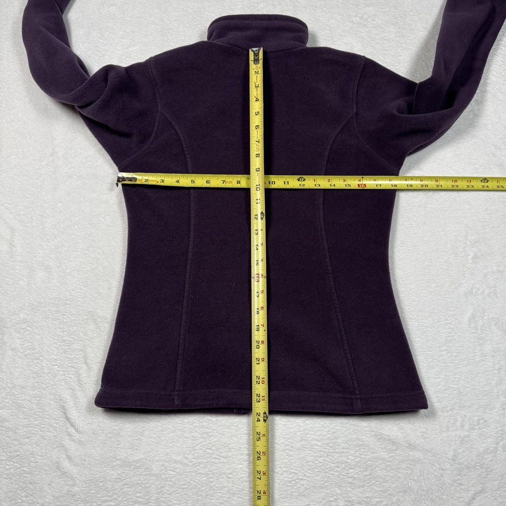 Columbia Jacket Womens Small Purple Fleece Full Zip Stand Collar Pockets Hiking - Picture 8 of 11